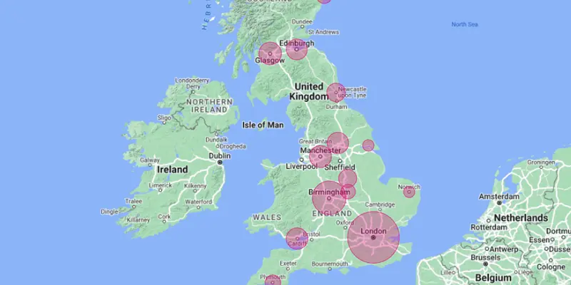 pink car leasing locations