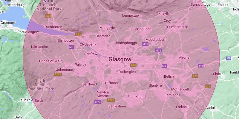 Glasgow map