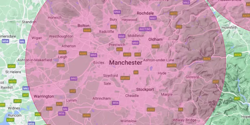 Manchester map