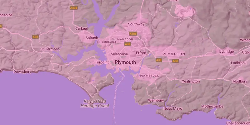 Plymouth map